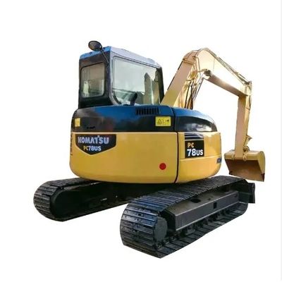 7 Tonnen Gebrauchtkomatsu Bagger PC78US mit 0-2000 Arbeitsstunden und 0,2 M3 Eimerkapazität