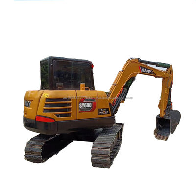 6TON gebrauchtes Sany SY60C Bagger mit Original-Hydraulikventil und ausgezeichnetem Zustand