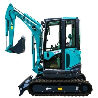 Gebrauchte Caterpillar-Motor und Hyundai-Komponenten auf dem Sunward SWE60E 6-Tonnen-Minibagger