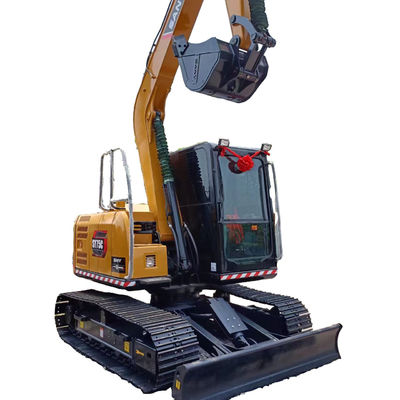 Erschwinglicher Sany SY75C Bagger mit 0,32 M3 Eimerkapazität und weniger Arbeitszeiten