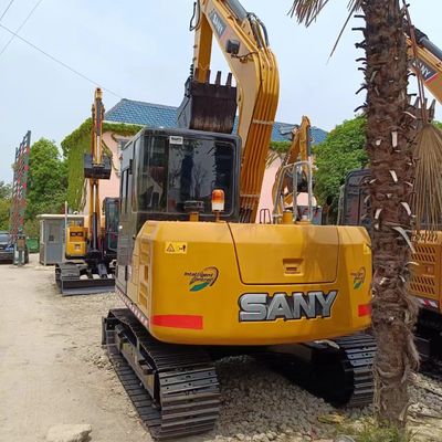 Erschwinglicher Sany SY75C Bagger mit 0,32 M3 Eimerkapazität und weniger Arbeitszeiten