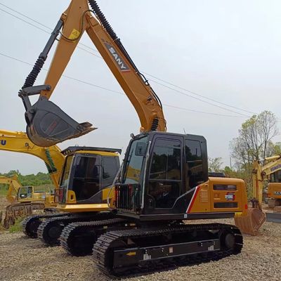 Gebrauchtes Sany SY135C Pro Gebraucht-Crawler-Exkavator mit Original-Hydraulikzylinder