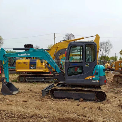 SWE60E Hydraulischer Crawler Bagger verwendet 6TON Betriebsgewicht Arbeitsstunden 0-2000