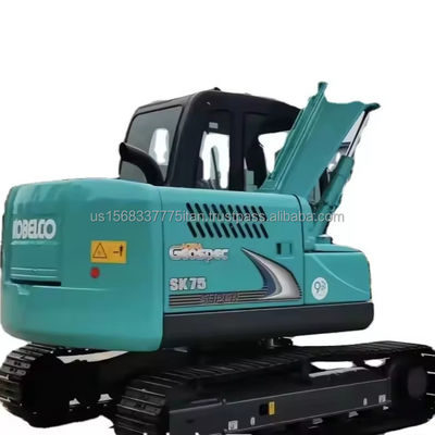 42kw Kobelco SK75-8 Gebrauchtes Hydraulisches Crawlerbagger mit Original-Hydraulischem Ventil