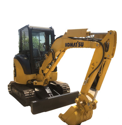 Gebrauchtes Komatsu PC35 3,5 Tonnen Hydraulisches Mini Digger Crawler Bagger mit 11,2 kW Leistung