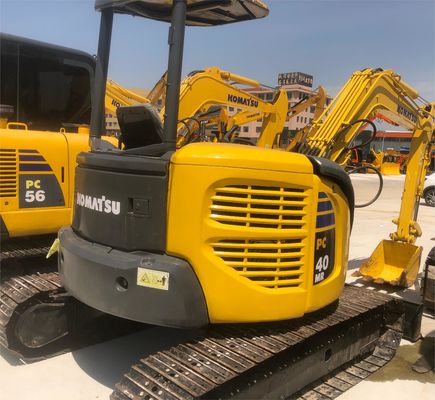 Gebrauchtes Komatsu PC40 4 Tonnen Hydraulisches Mini Digger Crawler Bagger mit 0.2M3 Eimerkapazität