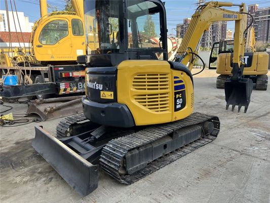 Mittlere Gebrauchtmaschine Komatsu PC50 5Ton Hydraulischer Mini-Digger Crawler Bagger Jahr 2016
