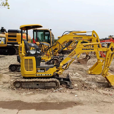 2016 Komatsu PC18MR Mini Gebrauchtbagger Crawler Bagger mit Original-Hydraulikventil