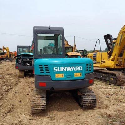 6T Gebrauchtes Sonnenwärts SWE60E Bagger Hydraulischer Crawler Backhoe Mini Digger mit 0,5M3 Eimer
