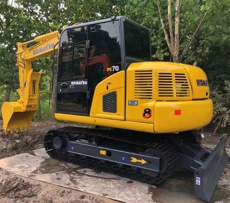 Komatsu PC70 7T Gebrauchtbagger mit 0,2m3 Eimer-Kapazität und gutem Laufzustand