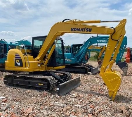 Komatsu PC70 Bagger mit Original-Hydraulikzylinder und 7000 KG Maschinengewicht