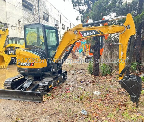 Niedrige Arbeitszeit Sany SY35U Mini Digger mit Original Hydraulikpumpe und ISUZU Motor