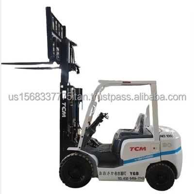 Japan TCM YGB 3 Tonnen zweitgebrauchter Gabelstapler mit 45 kW Leistung und 0-2000 Arbeitsstunden
