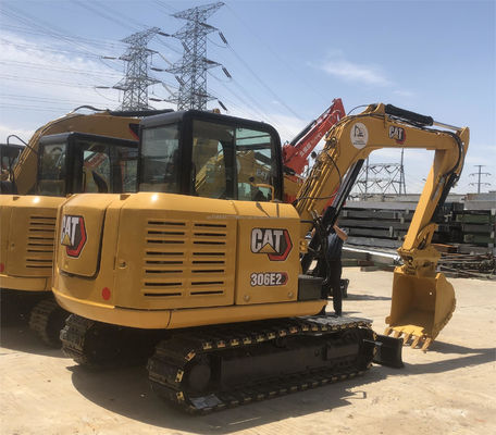 CAT 306E2 Hydraulischer Bagger mit 34,7 kW Leistung und Originalhydraulikzylinder