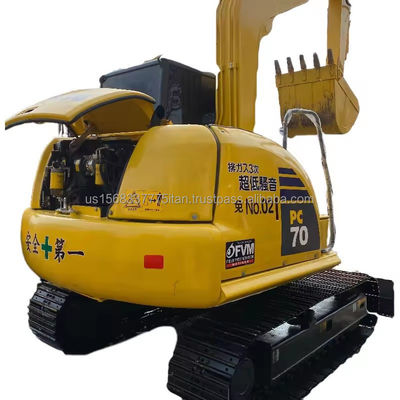 7 Tonnen Komatsu PC70 Gebraucht-Minibagger mit Original-Hydraulikzylinder und Ventil