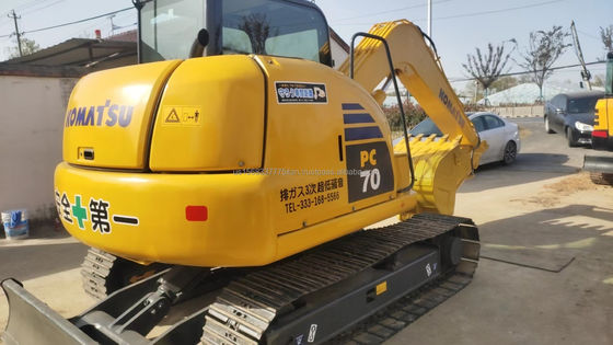 7 Tonnen Komatsu PC70 Gebraucht-Minibagger mit Original-Hydraulikzylinder und Ventil