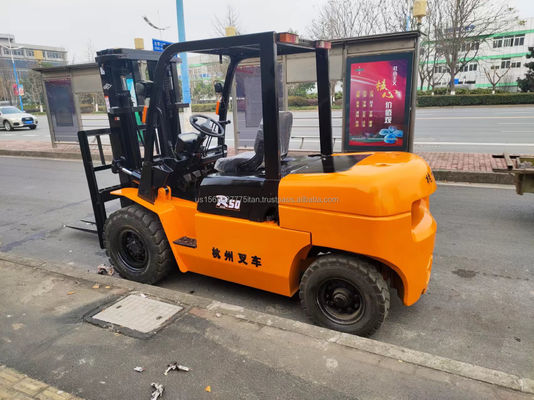 Ausgezeichneter Zustand 5000 kg Hangzhou R50 Gebraucht Gabelstapler für Baustoffgeschäfte