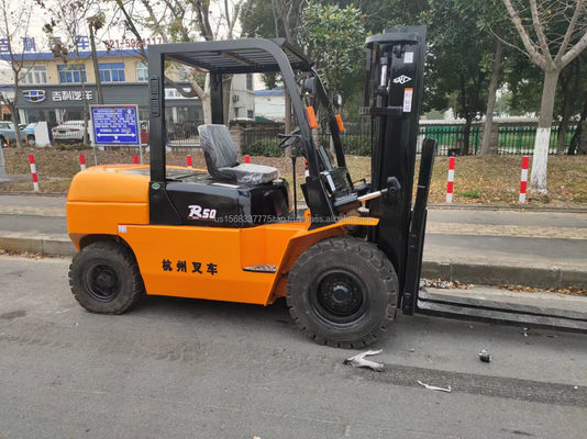 Ausgezeichneter Zustand 5000 kg Hangzhou R50 Gebraucht Gabelstapler für Baustoffgeschäfte