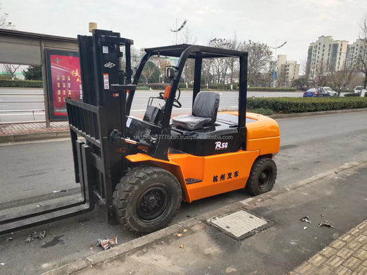 Ausgezeichneter Zustand 5000 kg Hangzhou R50 Gebraucht Gabelstapler für Baustoffgeschäfte