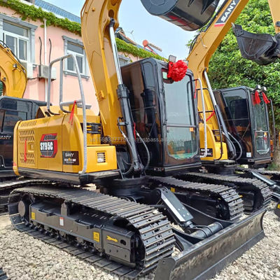 36 kw SANY Sy95c Bagger mit 0,38 M3 Eimerkapazität und ISUZU Kawasaki Hydraulikpumpe