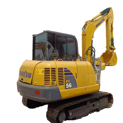 Gebrauchtes Komatsu PC56-7 Crawler Equipment 5 Tonnen Bagger mit 0,22 M3 Eimerkapazität