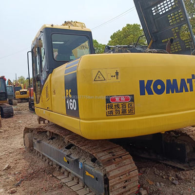 Gebrauchtes Bagger Komatsu PC160 16 Tonnen Crawler Bagger mit Original-Hydraulikzylinder