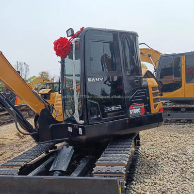 Gebrauchtes Sany SY60C Bagger mit 6 Tonnen Betriebsgewicht und Originalhydrauliksystem