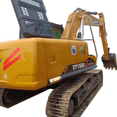 Ausgezeichneter Zustand Gebraucht Sany SY155C Bagger mit Original Hydraulikpumpe Jahr 2016