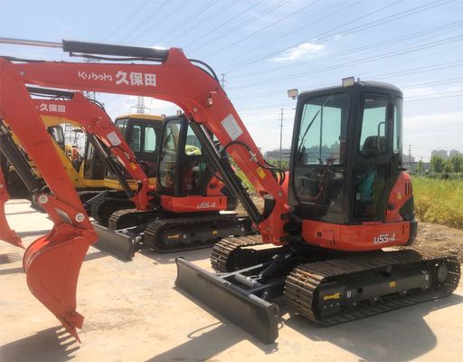 Kostenloser Versand 25 kW Kubota KX U55 chinesischer kleiner Mikro-Grabger EPA Tonnen 5,5 Tonnen Minibagger