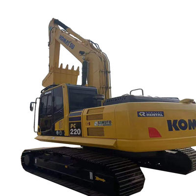 Gebrauchtes Komatsu PC220 Bagger 22T mit Original-Hydraulikzylinder Niedrige Arbeitszeiten 0-2000