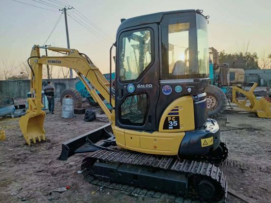 0.2M3 Eimer-Kapazität Gebraucht Komatsu PC35 Mini Bagger von 2016 für den Bau