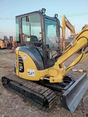 0.2M3 Eimer-Kapazität Gebraucht Komatsu PC35 Mini Bagger von 2016 für den Bau