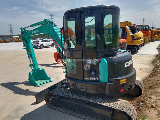 Gute Leistung 6TON Gebraucht Kobelco SK55SR Bagger Hydraulische Baumaschine