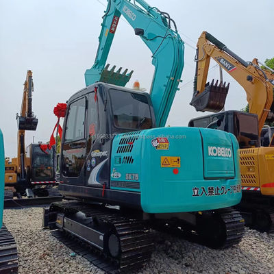 Kobelco SK75-8 Mini Gebraucht-Hydraulischer Crawler Bagger mit 42kw Motor in gutem Zustand