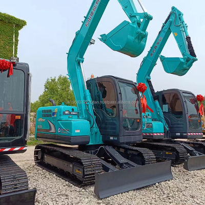 Kobelco SK75-8 Mini Gebraucht-Hydraulischer Crawler Bagger mit 42kw Motor in gutem Zustand