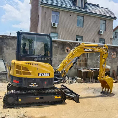 3.8TON Betriebsgewicht SANY SY35U Gebrauchtbagger mit ausgezeichnetem Zustand und Motor